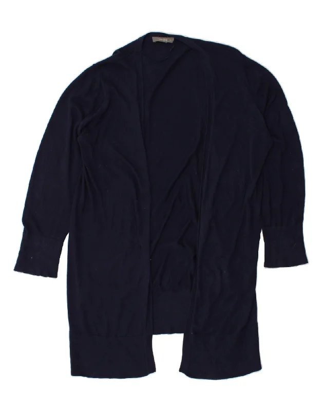 Limited Time OASIS Womens Longline Cardigan Sweater UK 16 Large Navy Blue Cotton