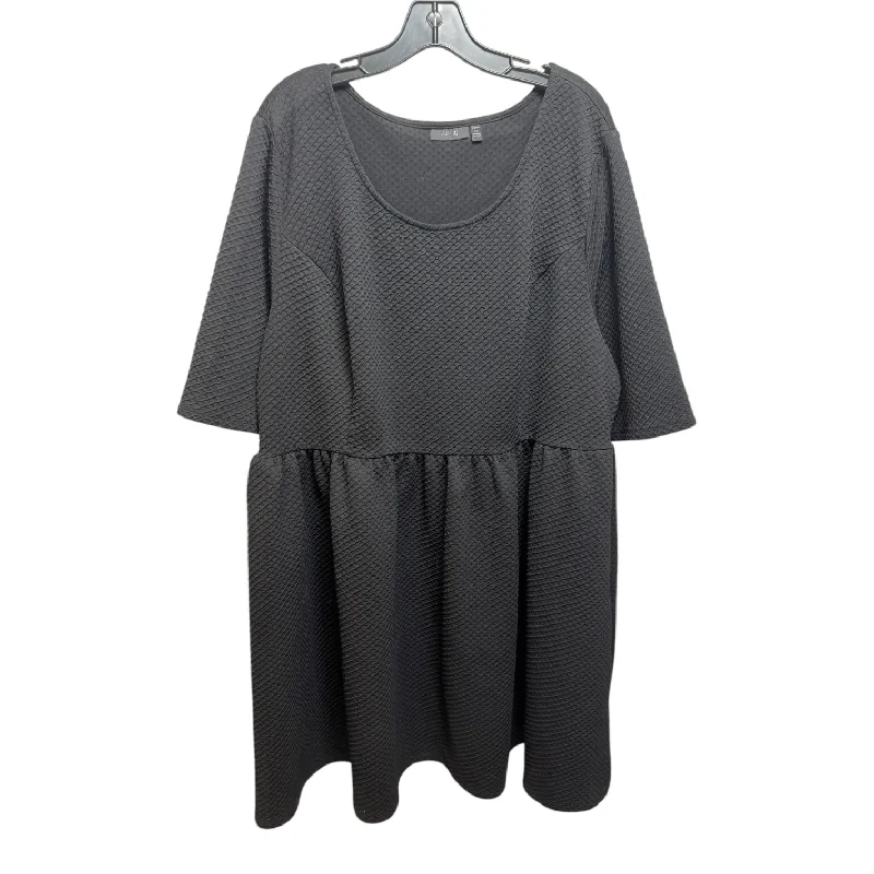 Major Savings Textured Dress Casual Short By Apt 9 In Black, Size: 2x