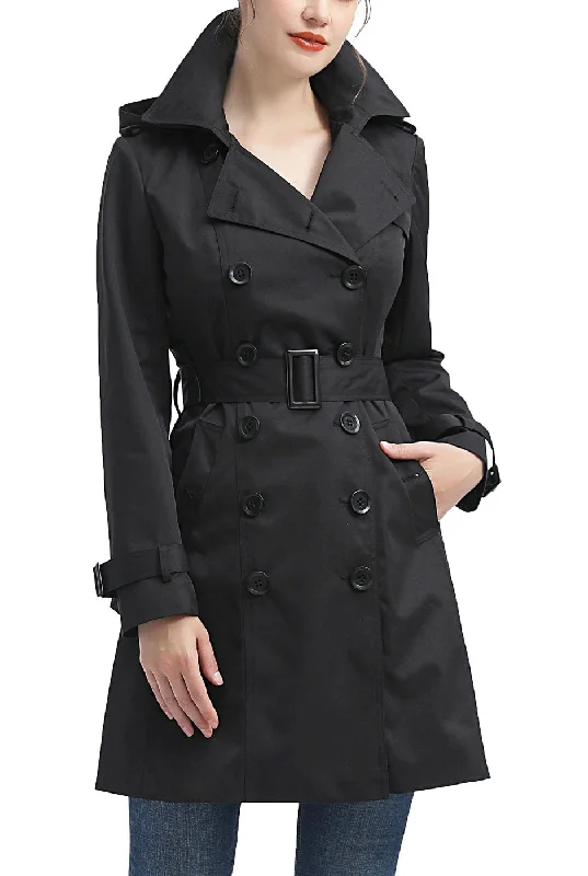 Savings Event Kimi + Kai Women's "Adley" Waterproof Hooded Trench Coat