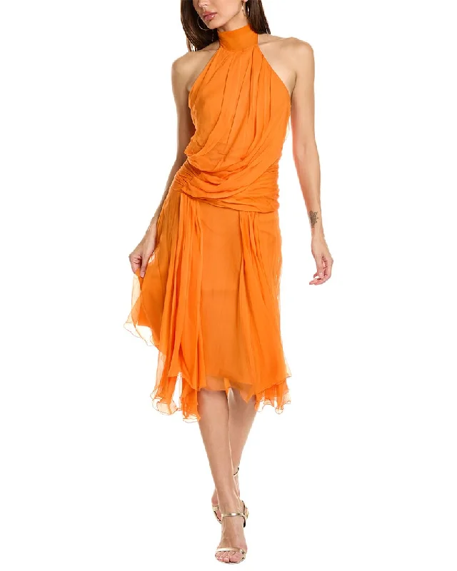The Best Prices Alberta Ferretti Silk Midi Dress