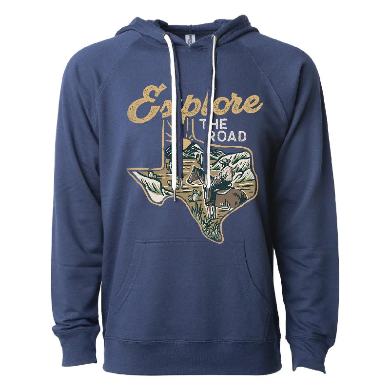 Act Now Explore the Road Texas Raglan Hoodie