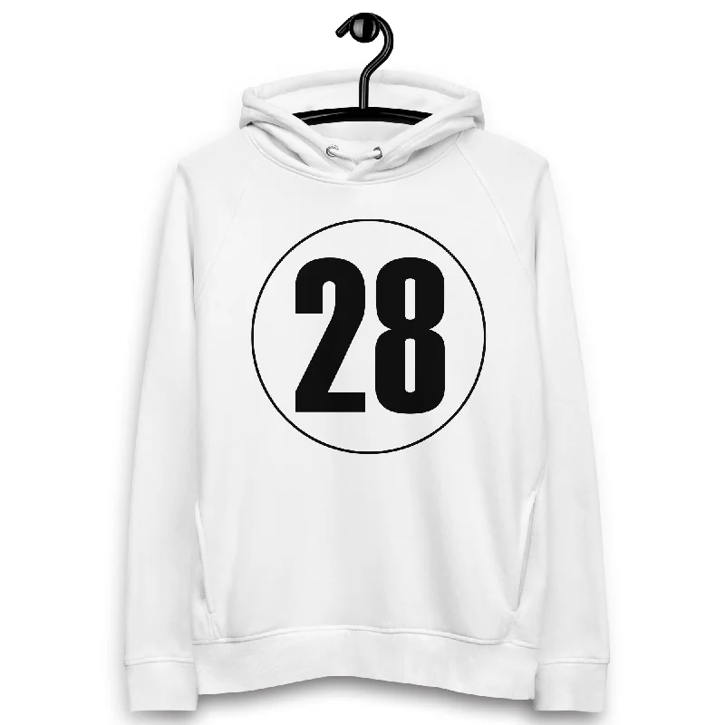 Bargain Blast Unisex pullover hoodie: Black on White 28