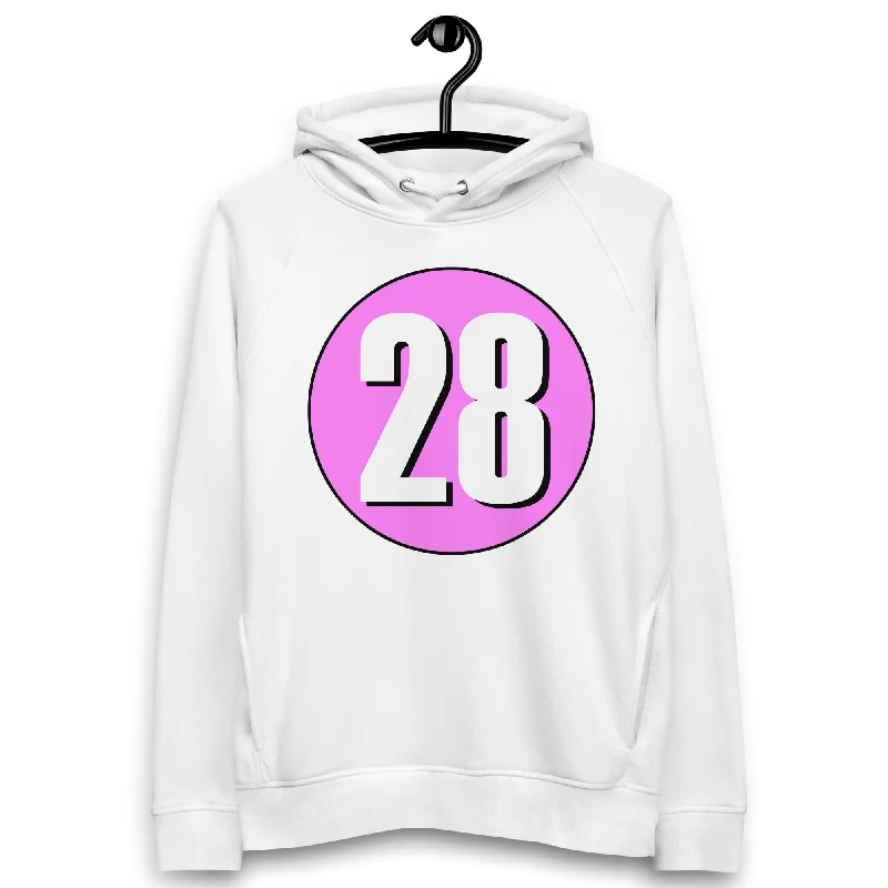Sale Event Unisex pullover hoodie: White on Pink 28