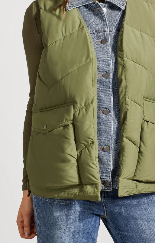 Massive Deals Tribal Jeans Quilted Vest Women's 5630O-5107-1822