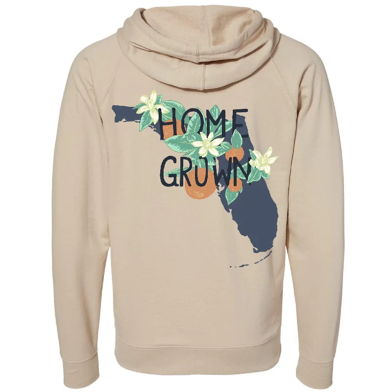 Hurry In Home Grown Florida Raglan Zipper Hoodie