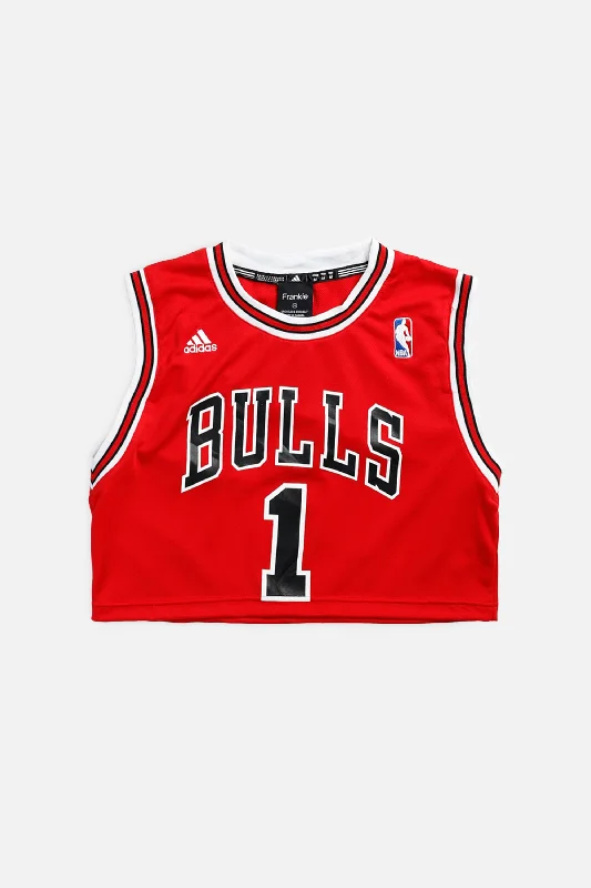 Big Discounts Rework Chicago Bulls NBA Crop Jersey - XS