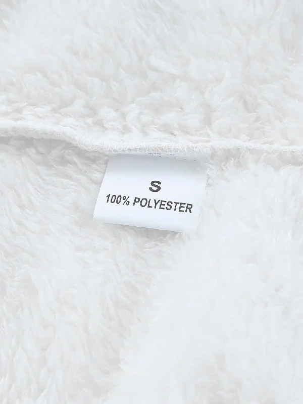 Midnight Madness Grey White Contrast Sherpa Jacket