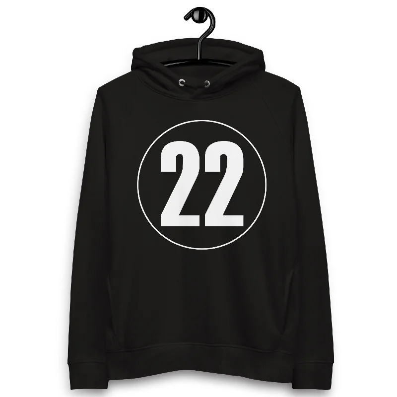 Special Price Unisex pullover hoodie: White on Black 22