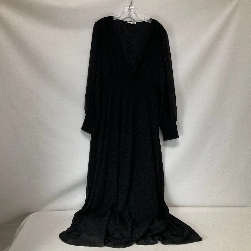 Loyalty Reward Dress Casual Maxi By Cmc In Black, Size: 1x
