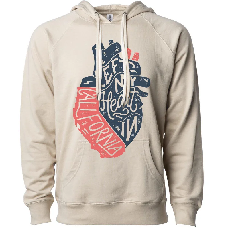 Exclusive Offers I Left My Heart In California Raglan Hoodie