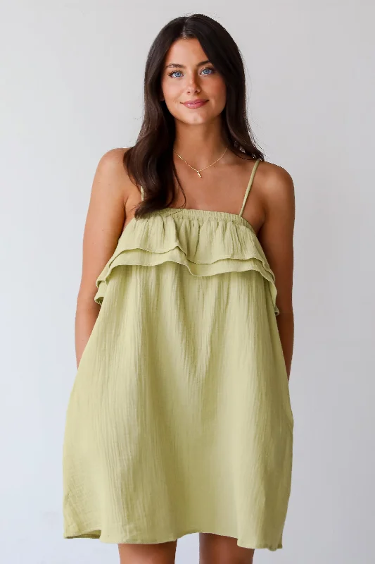 Price Buster FINAL SALE - Adoring Sunshine Linen Mini Dress