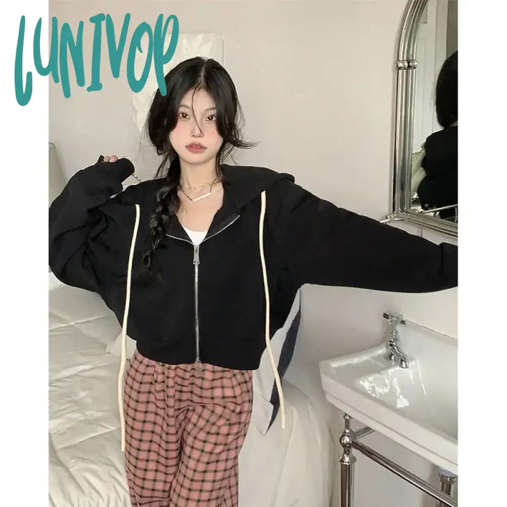 Today’s Deal Lunivop American Vintage Cropped Hoodie Women Korean Fashion Streetwear Trend Sweatshirts Tracksuit Harajuku Hoodies Short Tops Today’s Deal Lunivop American Vintage Cropped Hoodie Women Korean Fashion Streetwear Trend Sweatshirts Tracksuit Harajuku Hoodies Short Tops