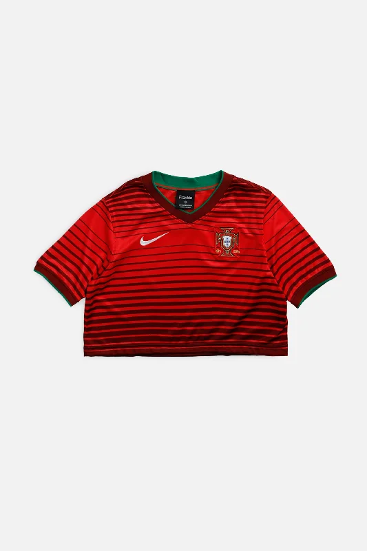 Deal of the Day Rework Crop Portugal Soccer Jersey - XS