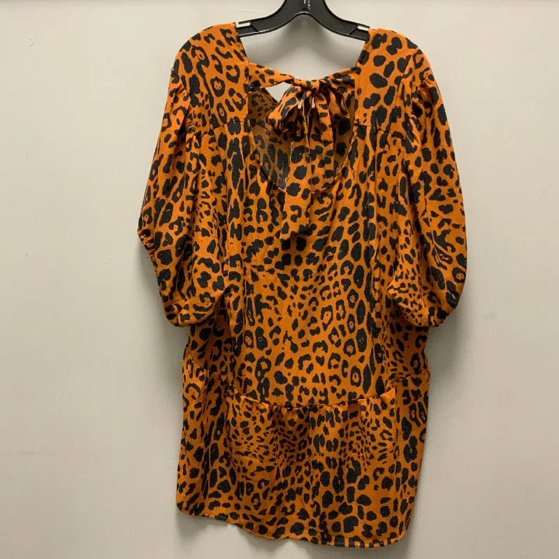 Price Reduction Dress Casual Short By Lane Bryant In Animal Print, Size: 4x