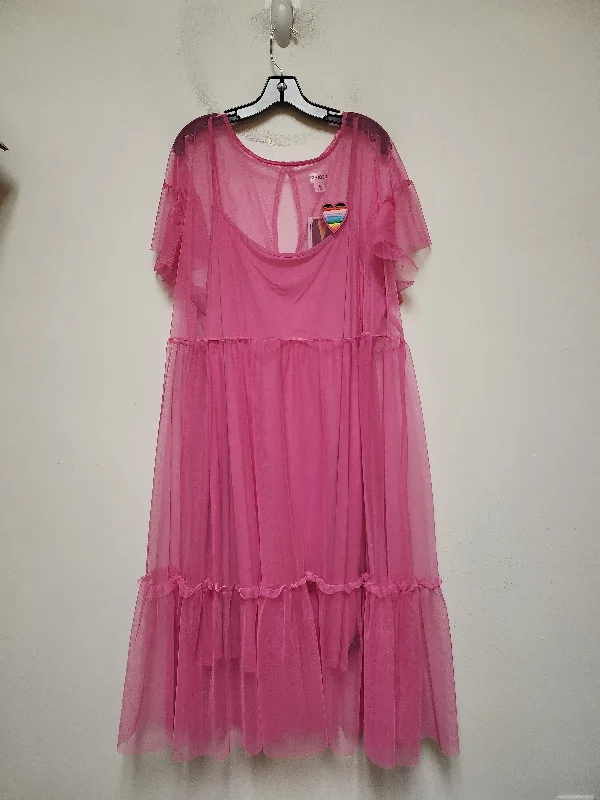 Best Deals Dress Casual Maxi By Target In Pink, Size: 2x