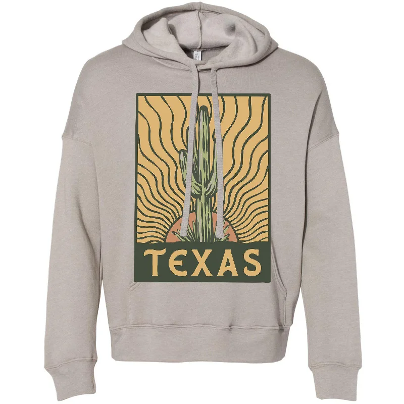 Super Sale Desert Sunset Texas Drop Shoulder Hoodie