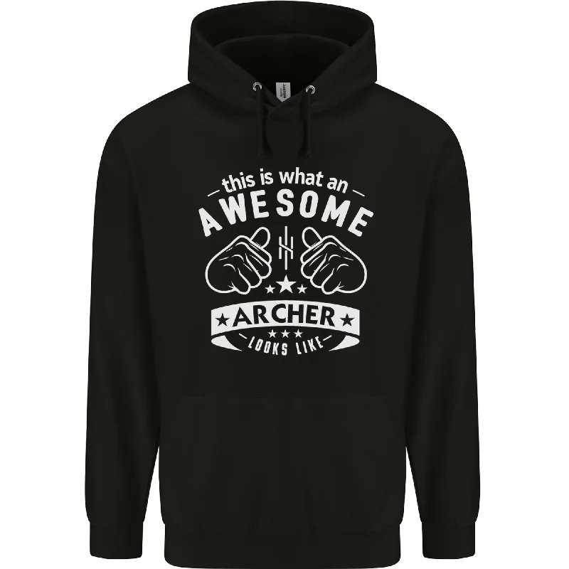 Seasonal Sale An Awesome Archer Looks Like Archery Mens 80% Cotton Hoodie