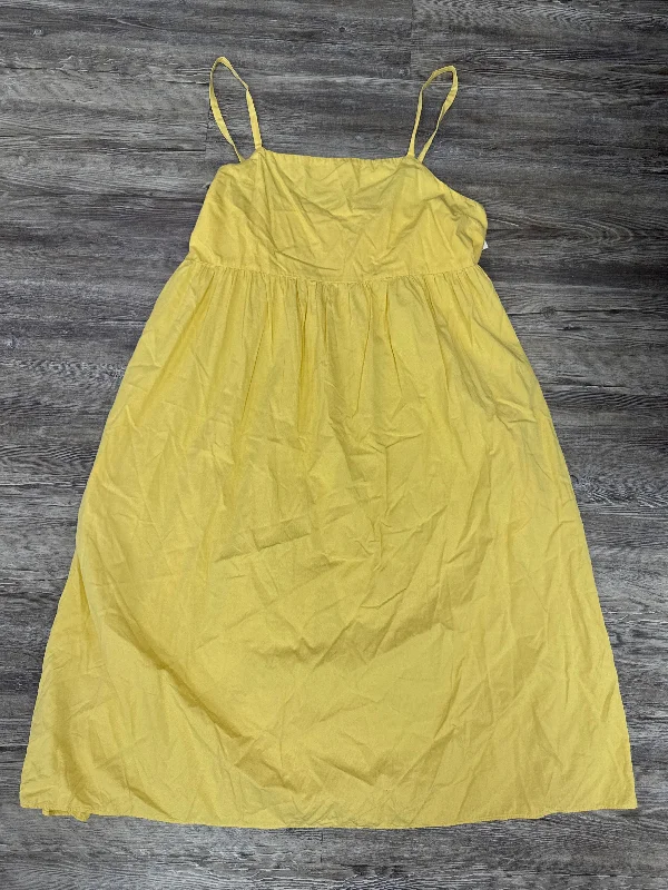 Major Savings Dress Casual Maxi By Madewell In Yellow, Size: 2x