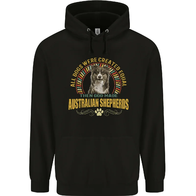 Price Cut An Australian Shepherd Dog Mens 80% Cotton Hoodie