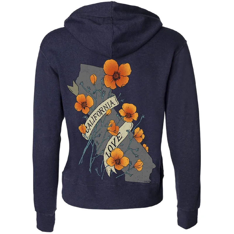 TIME-Limited Offer Poppies California Love Zip Up Hoodie