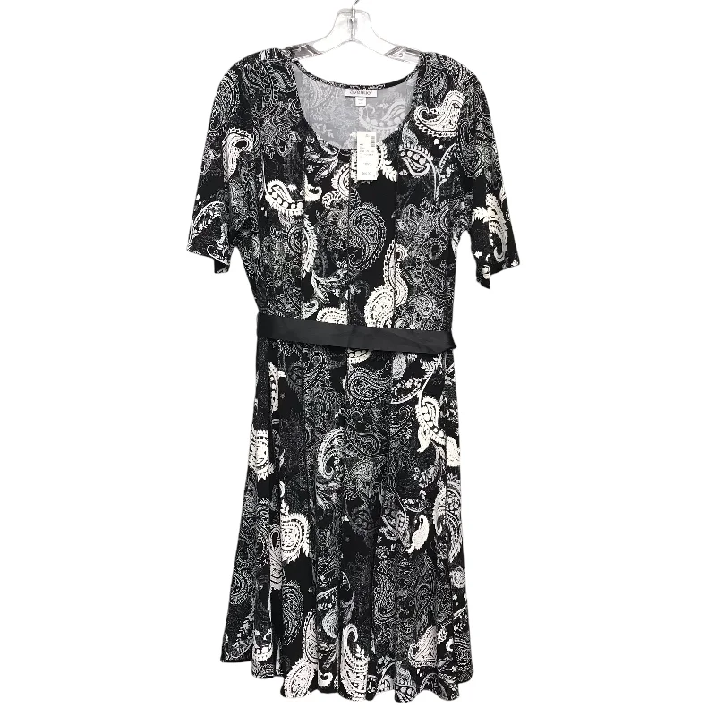 Discount Mania Dress Work By Avenue In Black & White, Size:1X