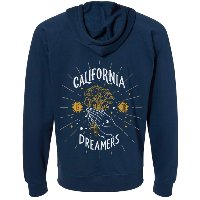 Extra Savings California Dreamers Raglan Zip Up Hoodie