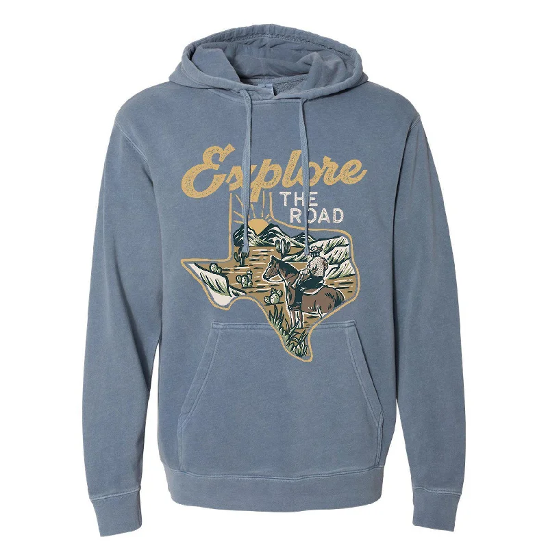 Special Promotion Explore the Road Texas Pullover Hoodie