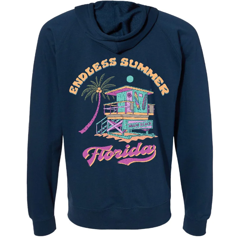 Best Seller Endless Summer Florida Raglan Zipper Hoodie