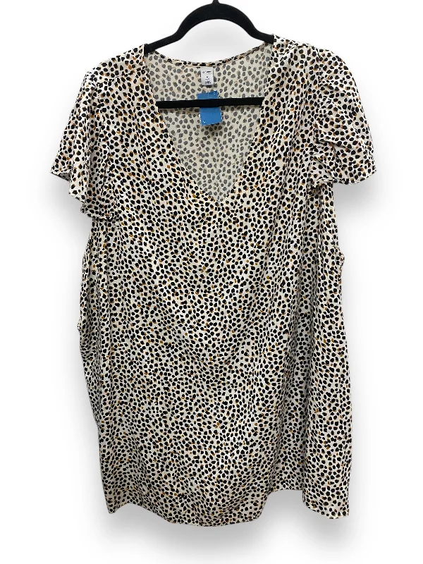 Get It Before It’s Gone Dress Casual Short By Old Navy In Animal Print, Size: 4x