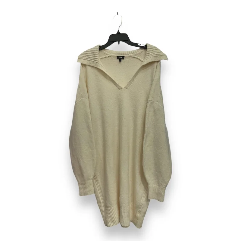 Factory Direct Sale Dress Sweater By Express In Cream, Size: Xl