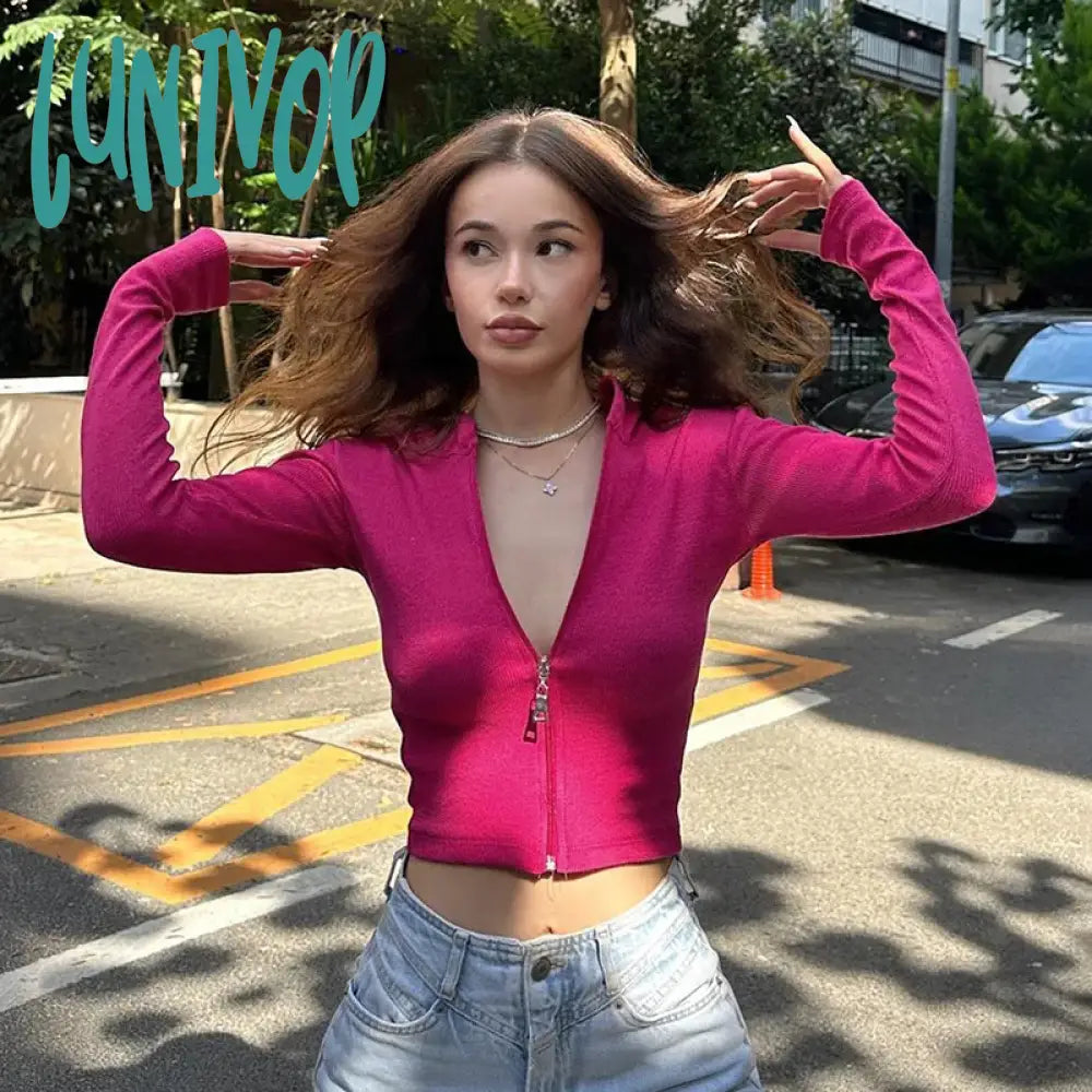 Huge Savings Lunivop Basic Slim Zip Up Hoodies Women Autumn Winter Solid Bodycon Sweatshirt Women's Street Casual New Fashion Cardigan Femme Huge Savings Lunivop Basic Slim Zip Up Hoodies Women Autumn Winter Solid Bodycon Sweatshirt Women's Street Casual New Fashion Cardigan Femme