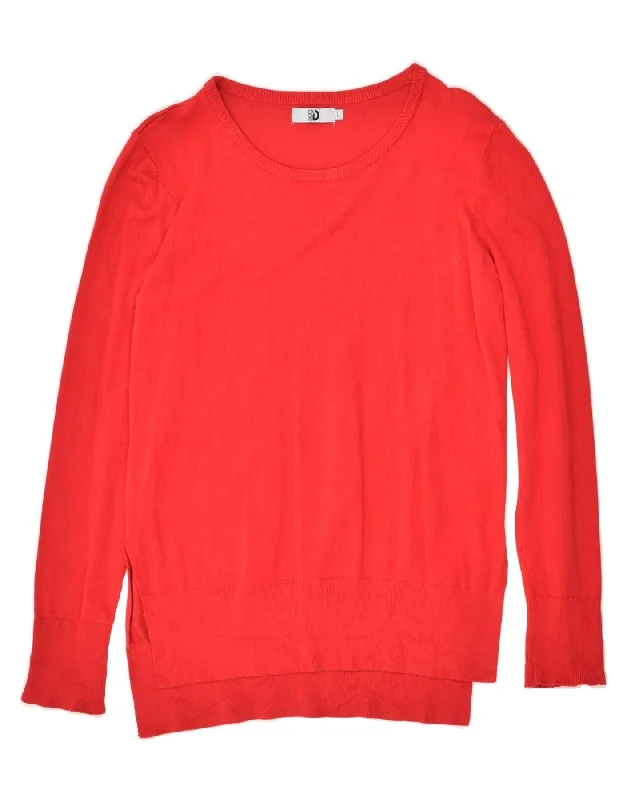 Huge Discounts DACK'S Womens Boat Neck Jumper Sweater UK 14 Large Red Viscose