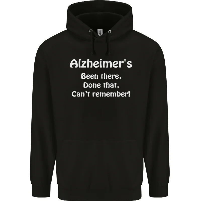 Deal Alert Alzheimers Been There Can't Remember Funny Mens 80% Cotton Hoodie