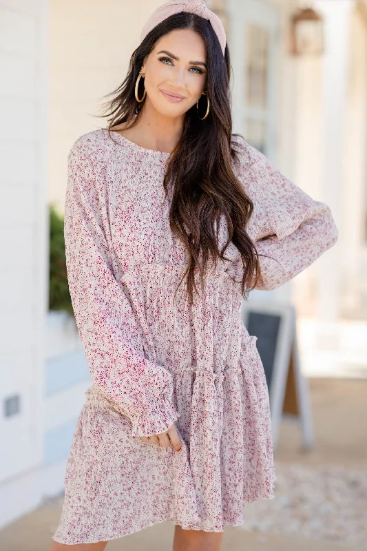 Lowest Price Sweet Reputation Ivory White Ditsy Floral Dress