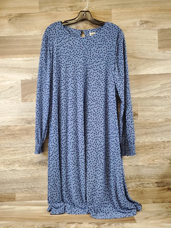 Markdown Madness Dress Casual Maxi By Anne Klein In Blue, Size: Xl