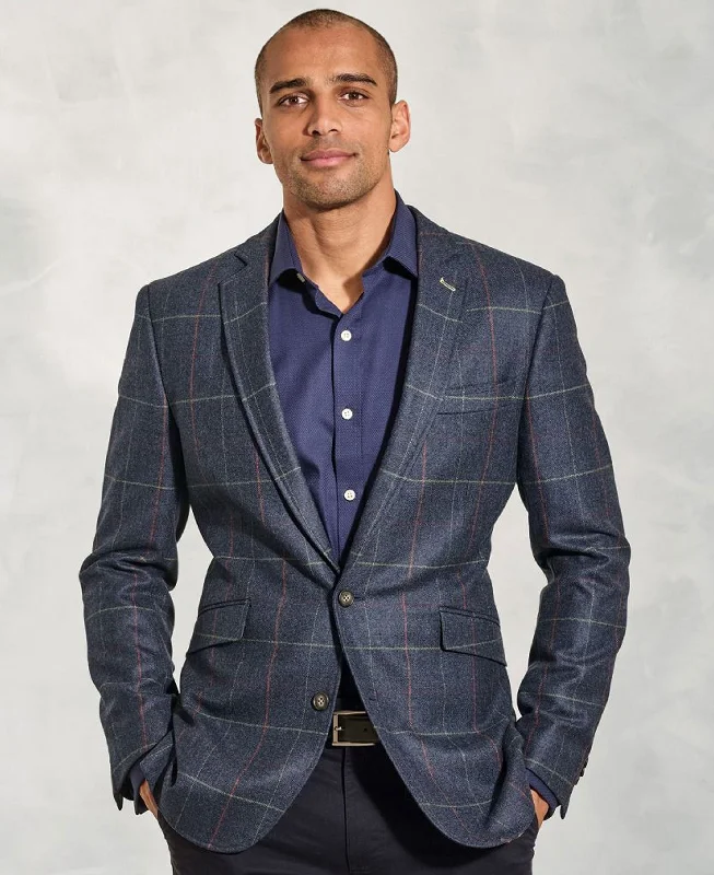 Unbeatable Prices Magnum Wool Tailored Jacket - Navy Check