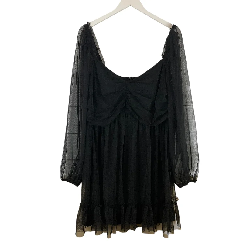 New Markdowns Dress Casual Short By Forever 21 In Black, Size: 2x