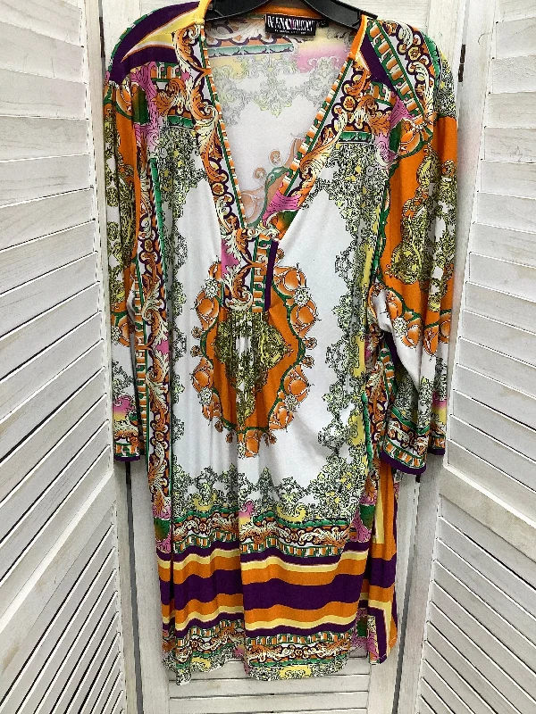 Bonus Savings Dress Casual Midi By Clothes Mentor In Multi-colored, Size: 2x
