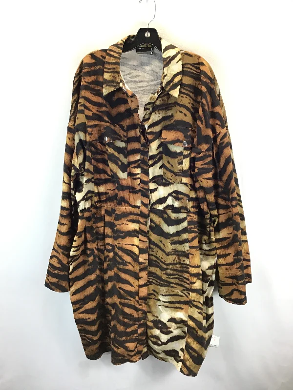 Unbeatable Prices Dress Casual Midi By Asos In Animal Print, Size: 1x