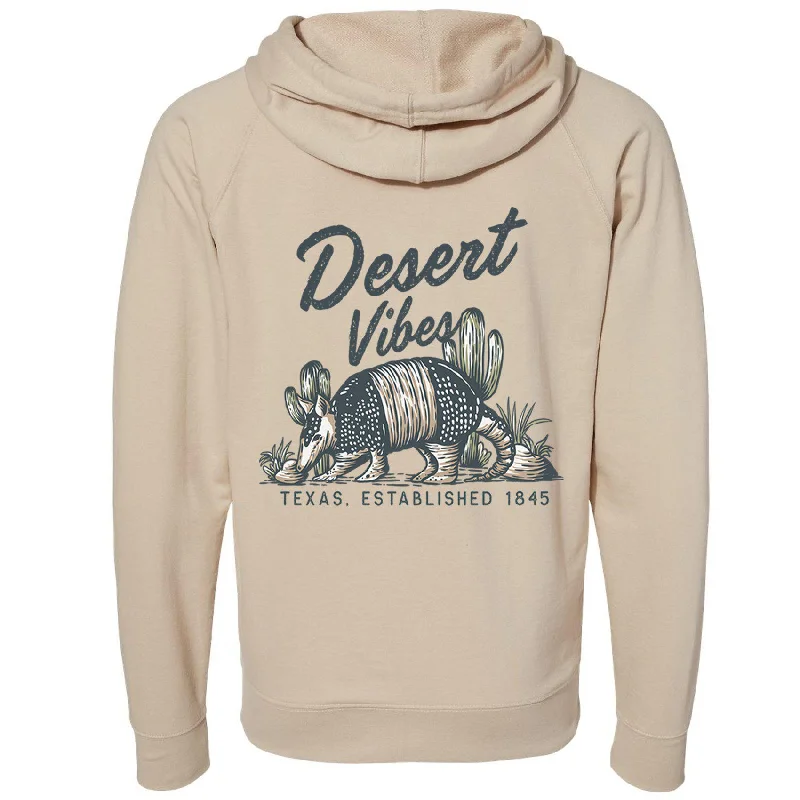 Savings Event Desert Vibes Texas Raglan Zipper Hoodie
