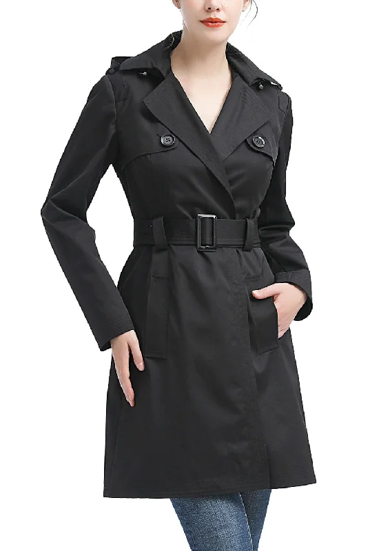 Quick Sale Kimi + Kai Women's "Angie" Waterproof Hooded Trench Coat