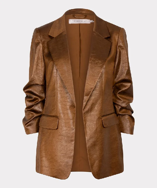 Limited Time Discount Metallic Blazer (Brandy)