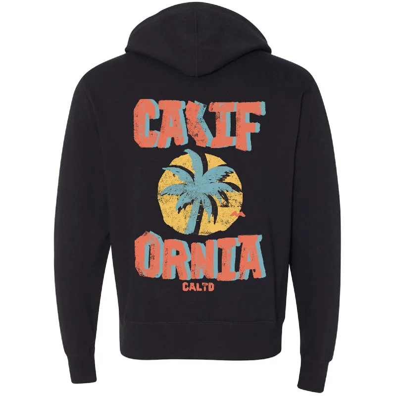 Act Now Sunset California Love Zipper Hoodie