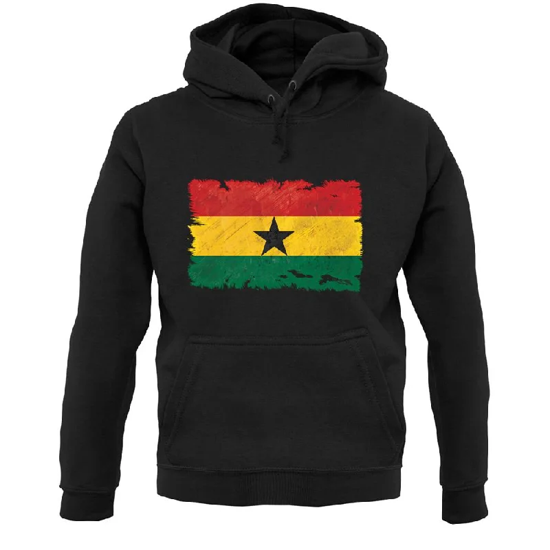 One-DAY Sale Ghana Grunge Style Flag Unisex Hoodie