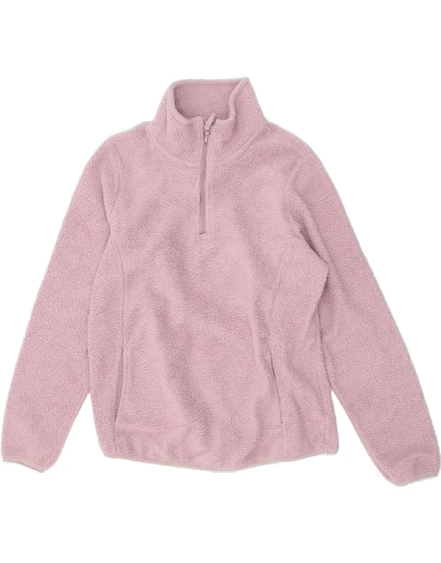 Price Slash MOUNTAIN WAREHOUSE Womens Zip Neck Fleece Jumper UK 18 XL Pink
