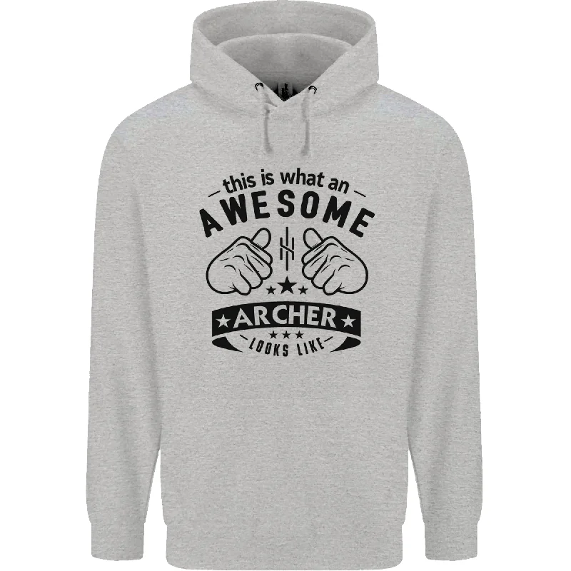 Price Slash An Awesome Archer Looks Like Archery Mens 80% Cotton Hoodie