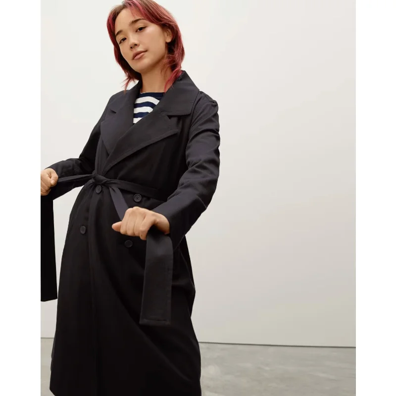 Friends and Family Sale Everlane Womens Drape Trench Coat XS Black
