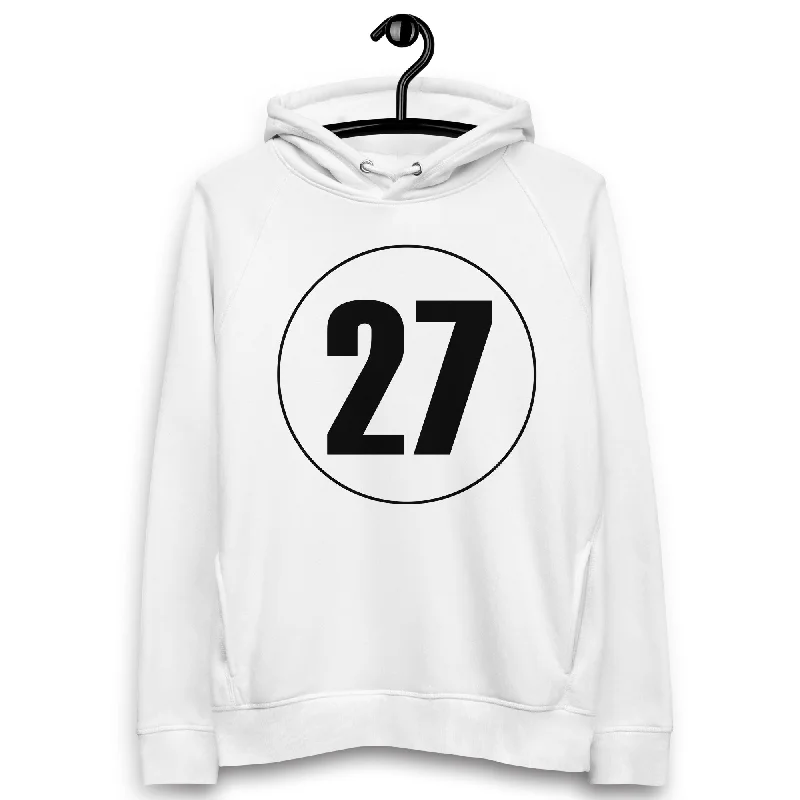 Exclusive Online Offer Unisex pullover hoodie: Black on White 27