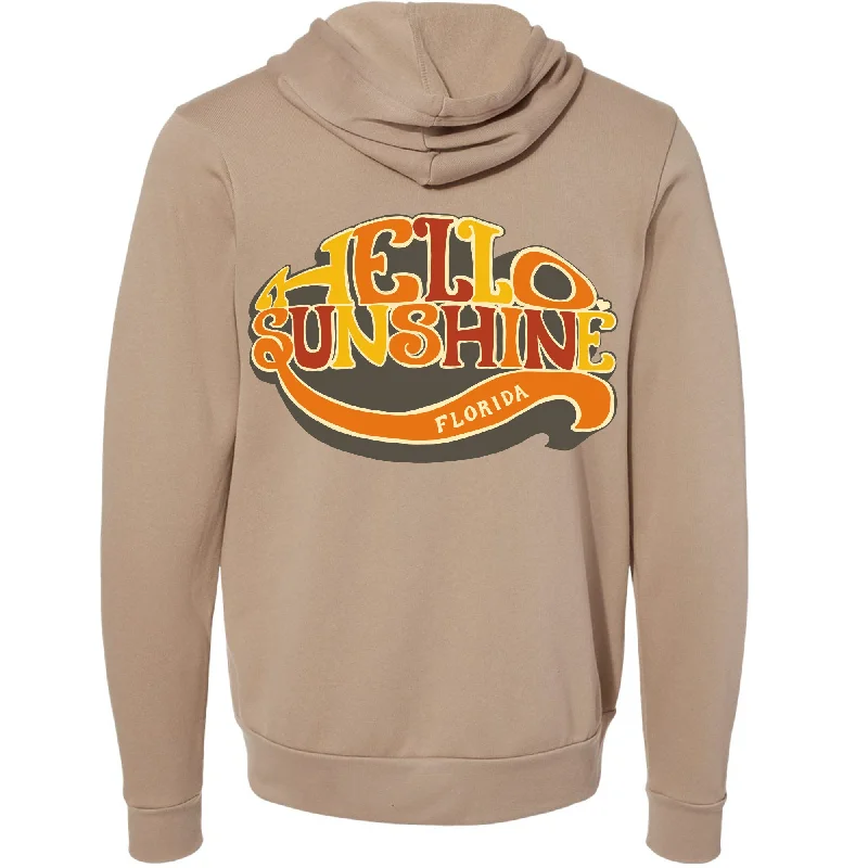 Act Fast Hello Sunshine Florida Zipper Hoodie