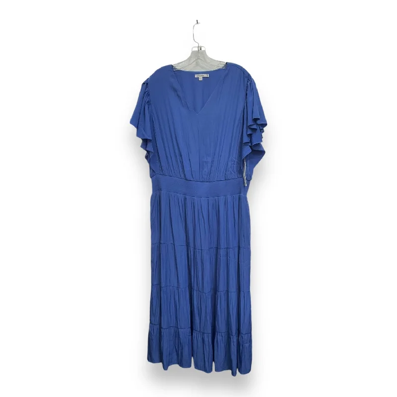 Warehouse Sale Dress Work By Chicos In Blue, Size: 1x